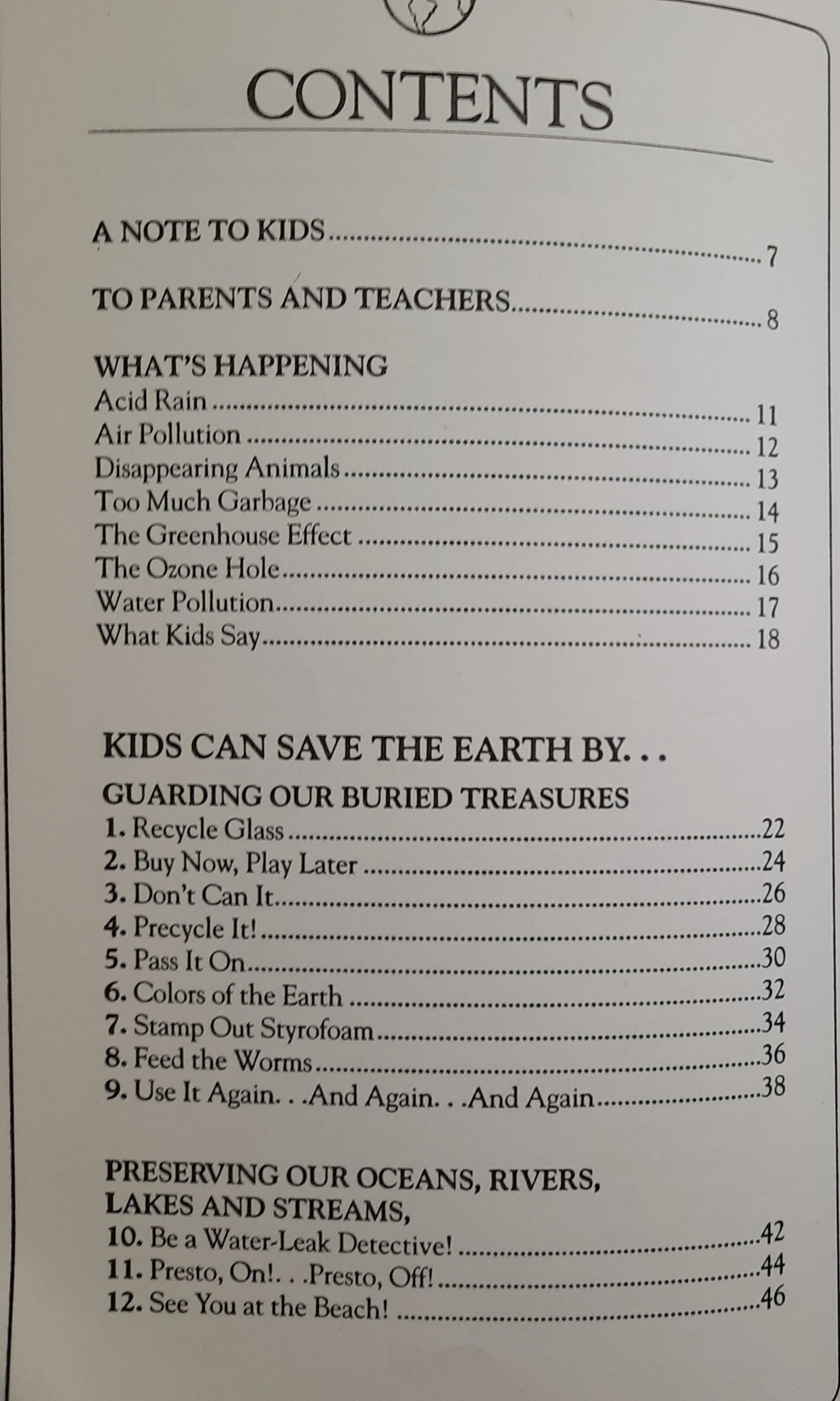 50 Simple Things Kids Can Do to Save the Earth by The EarthWorks Group (Very Good, 1991, Pbk, 156 pages, Scholastic)