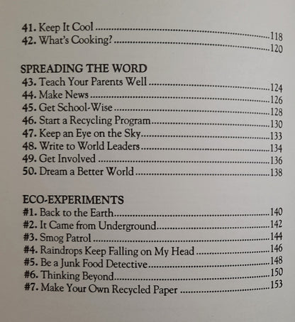 50 Simple Things Kids Can Do to Save the Earth by The EarthWorks Group (Very Good, 1991, Pbk, 156 pages, Scholastic)