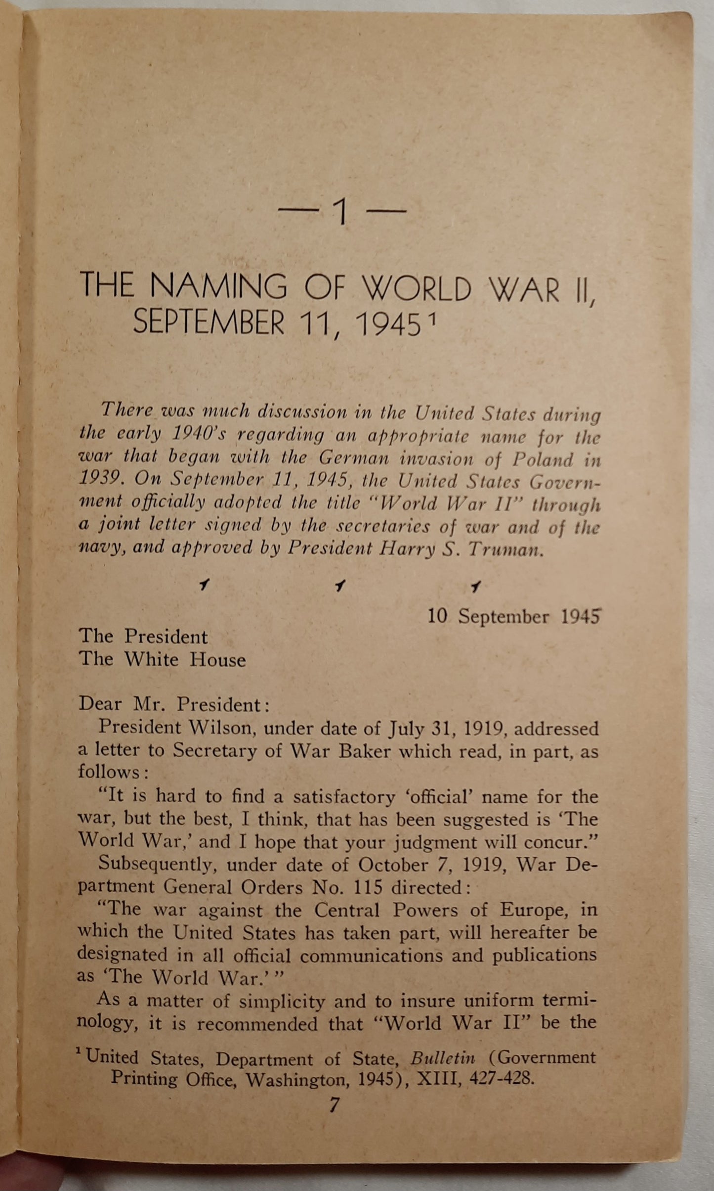 Historic Documents of World War II by Walter C. Langsam (Good, 1958, Pbk, 192 pages, D. Van Nostrand)