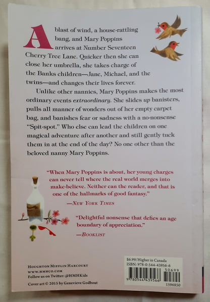 Mary Poppins by P.L. Travers (Very Good, 1997, Pbk, 191 pages, Houghton Mifflin Harcourt)