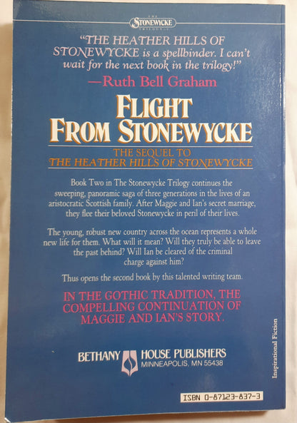 Flight from Stonewycke #2 by Michael Phillips; Judith Pella (Stonewycke Trilogy, Very good, 1985, Pbk, 256 pages, Bethany House)