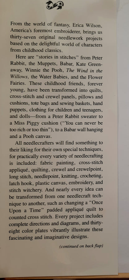 Erica Wilson's Children's World: Needlework Ideas from Childhood Classics by Erica Wilson (Acceptable, 1983, HC, 160 pages, Charles Scribner's Sons)