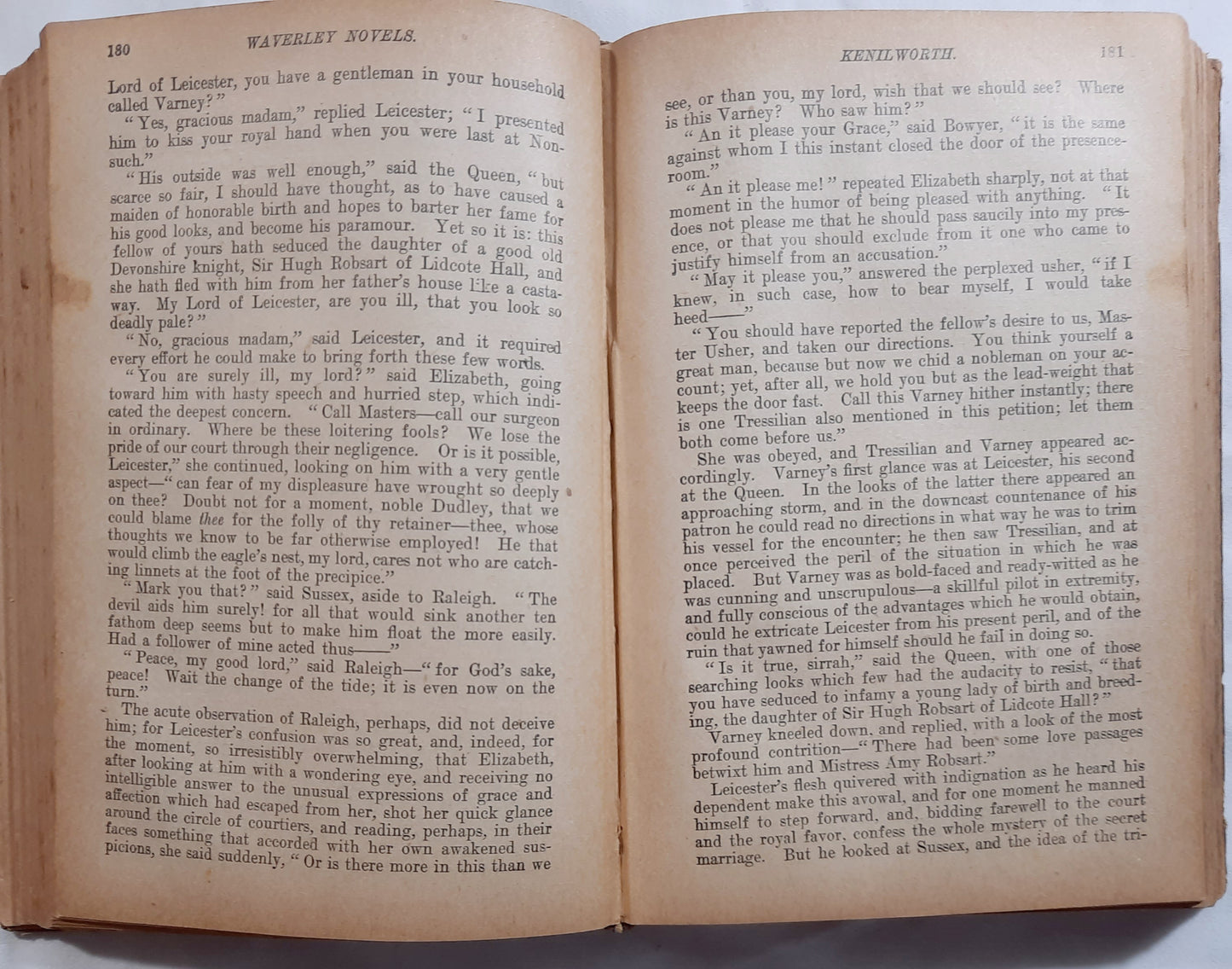 Kenilworth by Sir Walter Scott (Acceptable, 1800s (?) HC, 469 pages, Hurst and Company)