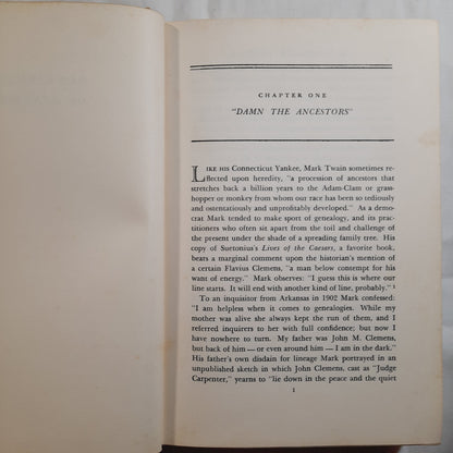 Sam Clemens of Hannibal by Dixon Wecter (Good, 1952, HC, 335 pages, Houghton Mifflin)