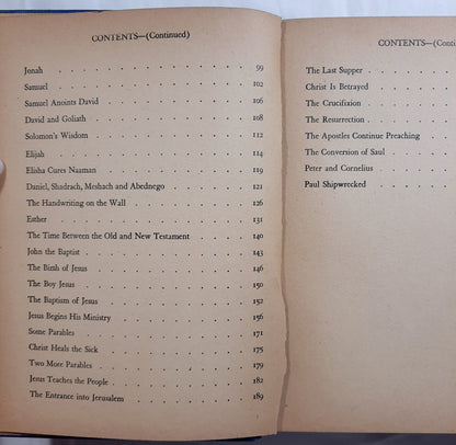 Bible Stories from the Old and New Testaments by Henry E. Vallely (Acceptable, 1941, HC, 237 pages, Whitman Publishing)