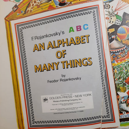 F. Rojankovsky's An Alphabet of Many Things by Feodor Rojankovsky (Good, 1970, HC, Western Publishing Co.)