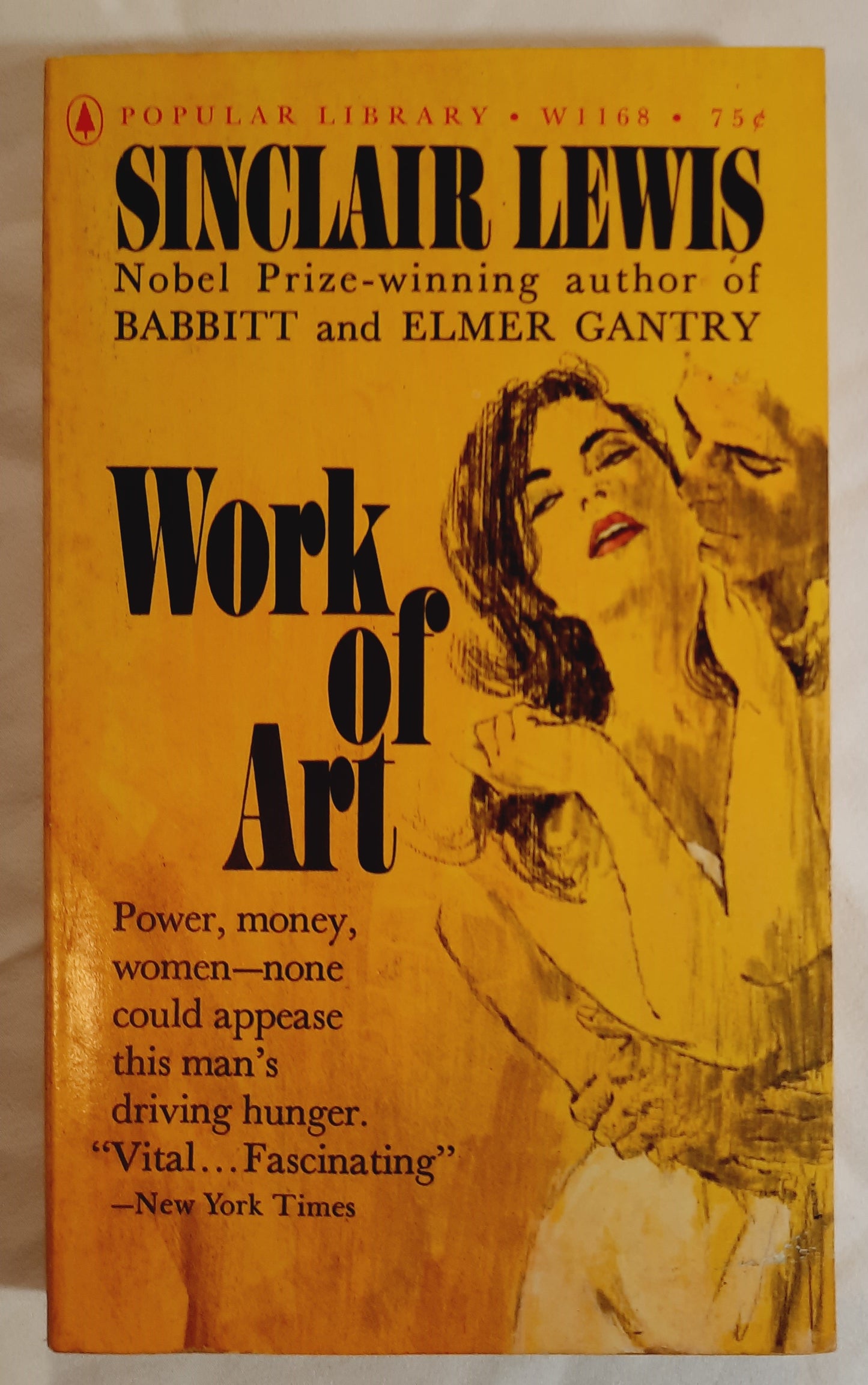 Work of Art by Sinclair Lewis (Good, 1962, Pbk, 320 pages, Popular Library)