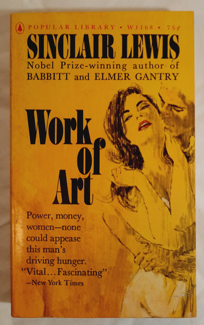 Work of Art by Sinclair Lewis (Good, 1962, Pbk, 320 pages, Popular Library)