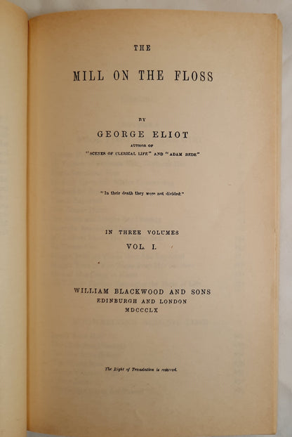 The Mill on the Floss by George Eliot (Good, 1985, Pbk, 704 pages, Penguin Classics)