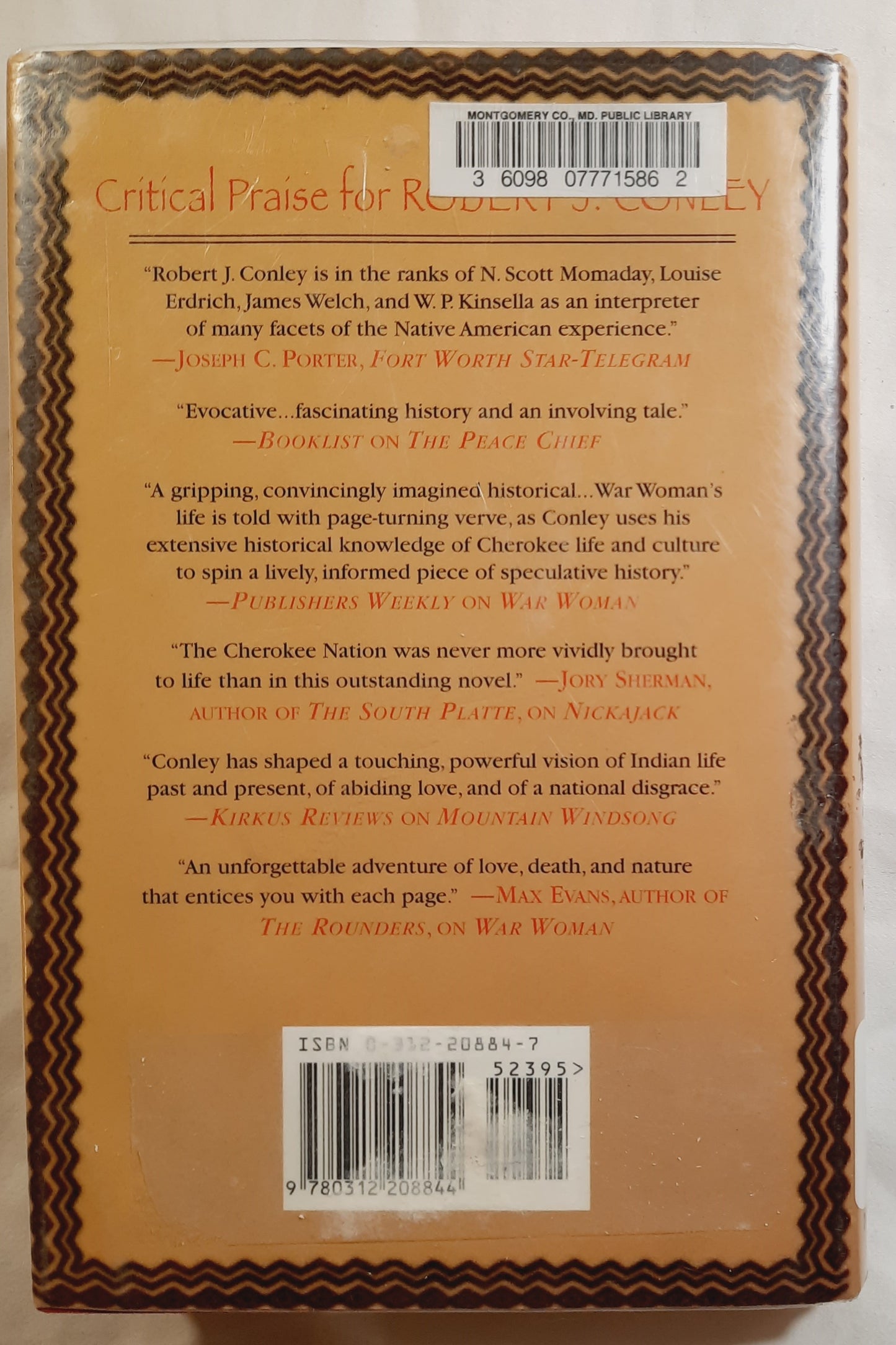 Cherokee Dragon: A Novel of the Real People by Robert J. Conley (Very good, 2000, HC, 289 pages, St. Martin's Press)