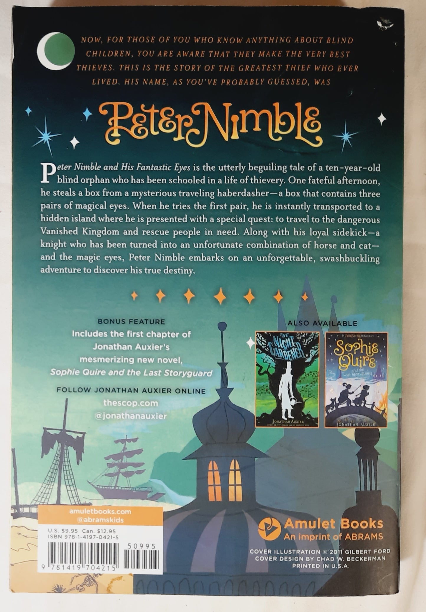 Peter Nimble and His Fantastic Eyes #1 by Jonathan Auxier (Good, 2011, Pbk, 400 pages, Amulet Books)