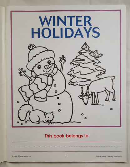 Winter Holidays by Catherine Hernandez (Very good, Brighter Vision, 1995, Pbk, 24 pages)