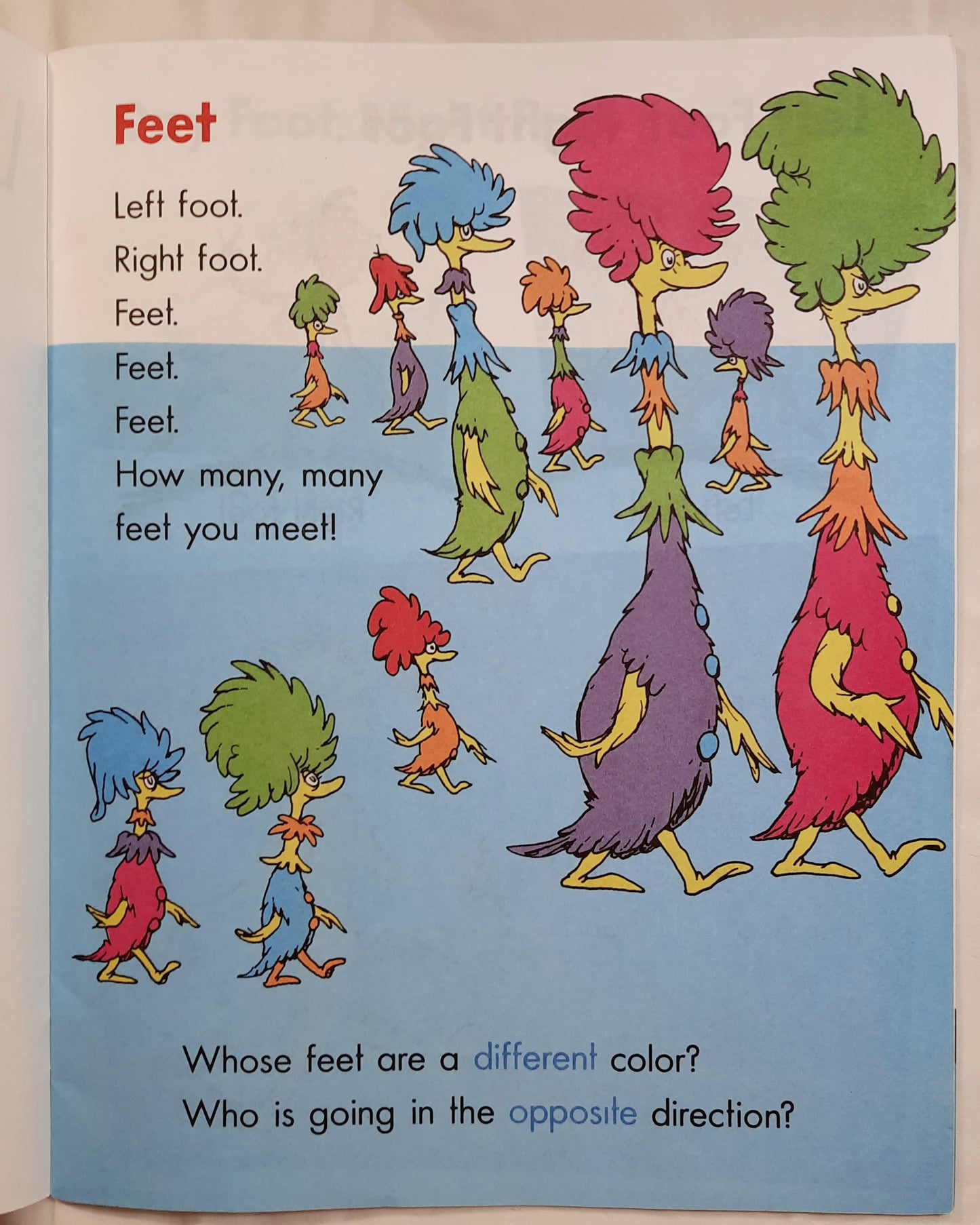 Wet Foot, Dry Foot, Low Foot, High Foot: Learn About Opposites by Dr. Seuss (Very good, Pbk, 2017, Early Moments)