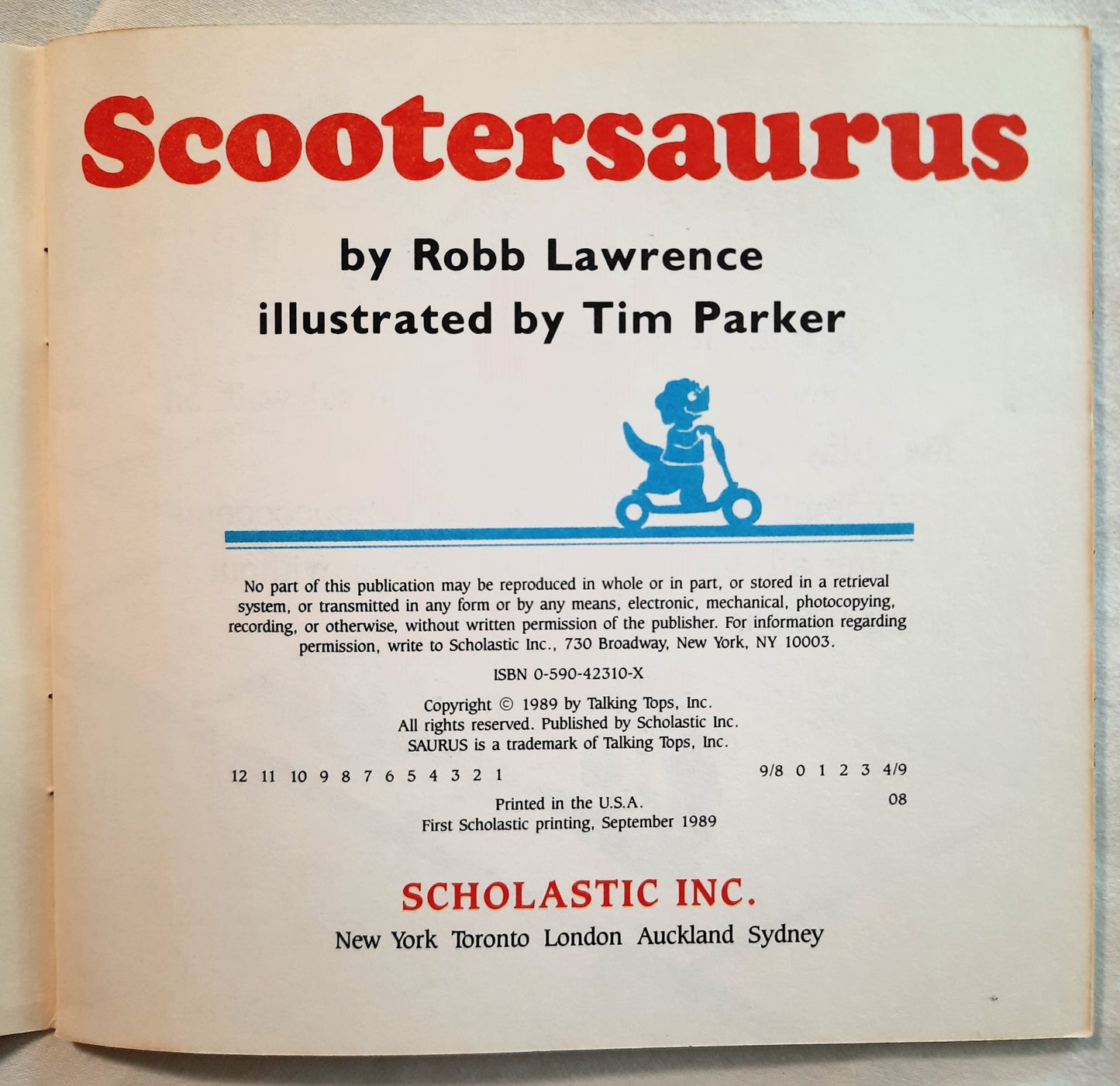 Saurus Gang Kids SET of 3: Karatesaurus; Soccersaurus; Scooterasaurus by Cliff Galbraith (Very good, 1989, Pbk, 32 pages, Scholastic)