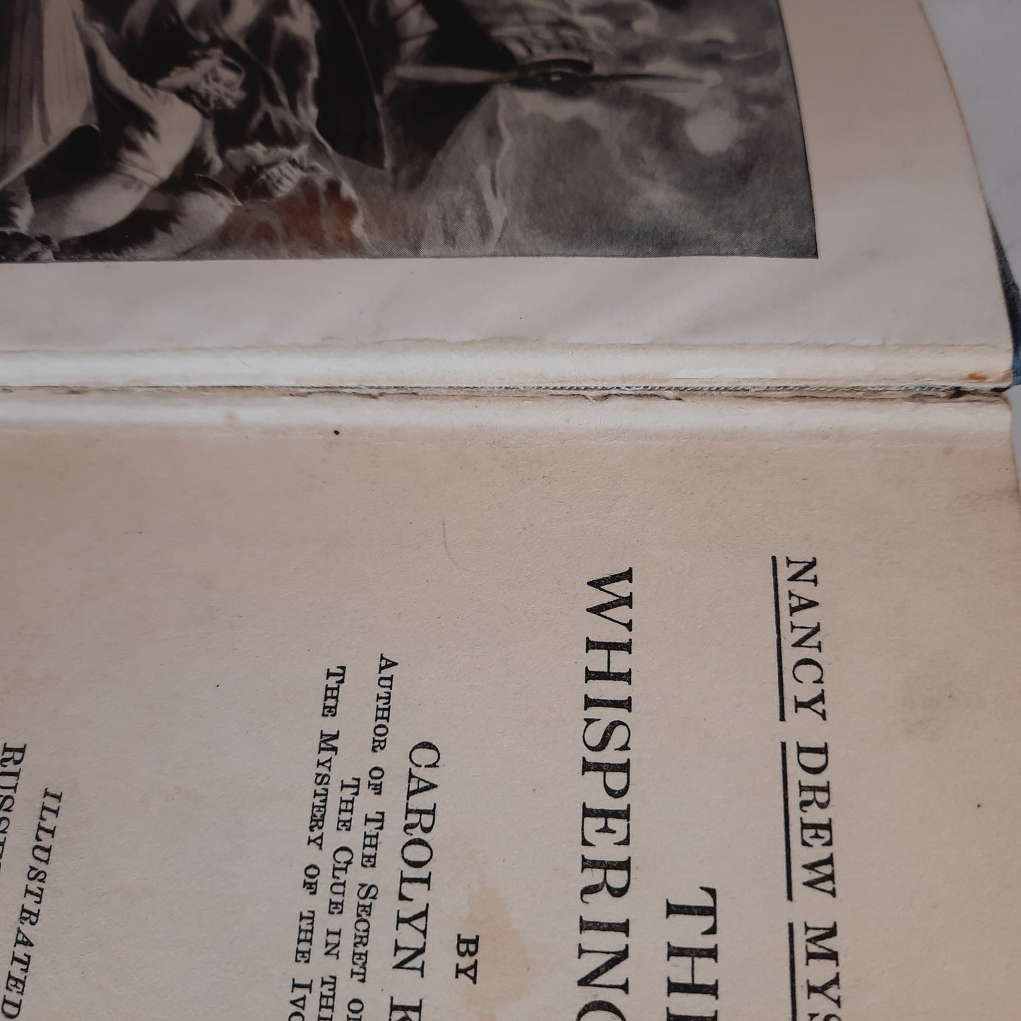 The Whispering Statue by Carolyn Keene (Good, 1937, HC, 217 pages, Grosset & Dunlap)