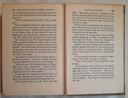 The Clue of the Leaning Chimney by Carolyn Keene (Good, 1949, HC, 212 pages, Grosset & Dunlap)