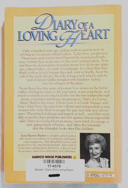 Diary of a Loving Heart #3 by June Masters Bacher (Lasting Love, Good, 1984, Pbk, 176 pages, Harvest House)