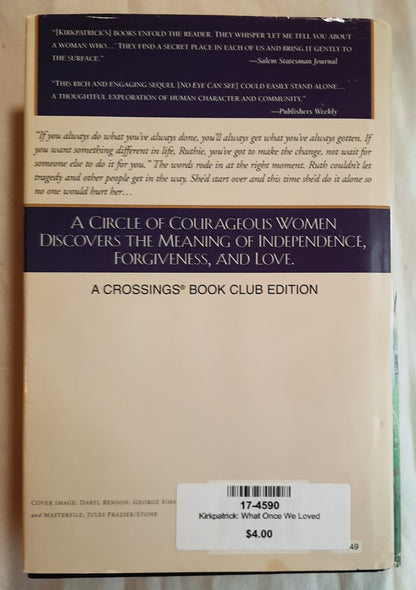 What Once We Loved #3 by Jane Kirkpatrick (Good, 2001, HC, 340 pages, Crossings Book Club)