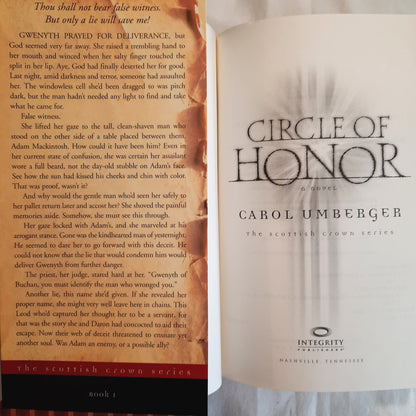 Circle of Honor by Carol Umberger (The Scottish Crown #1, Very good, 2002, Pbk, 292 pages, Integrity Pub.)