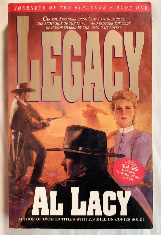 Legacy #1 by Al Lacy (Journeys of the Stranger, Good, 1994, Pbk, 316 pages, Multnomah Books)