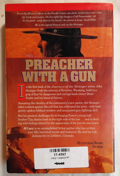 Legacy #1 by Al Lacy (Journeys of the Stranger, Good, 1994, Pbk, 316 pages, Multnomah Books)
