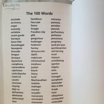 100 Words to Make You Sound Smart by Editors of the American Heritage Dictionaries (Good, 2006, Pbk, 128 pgs)