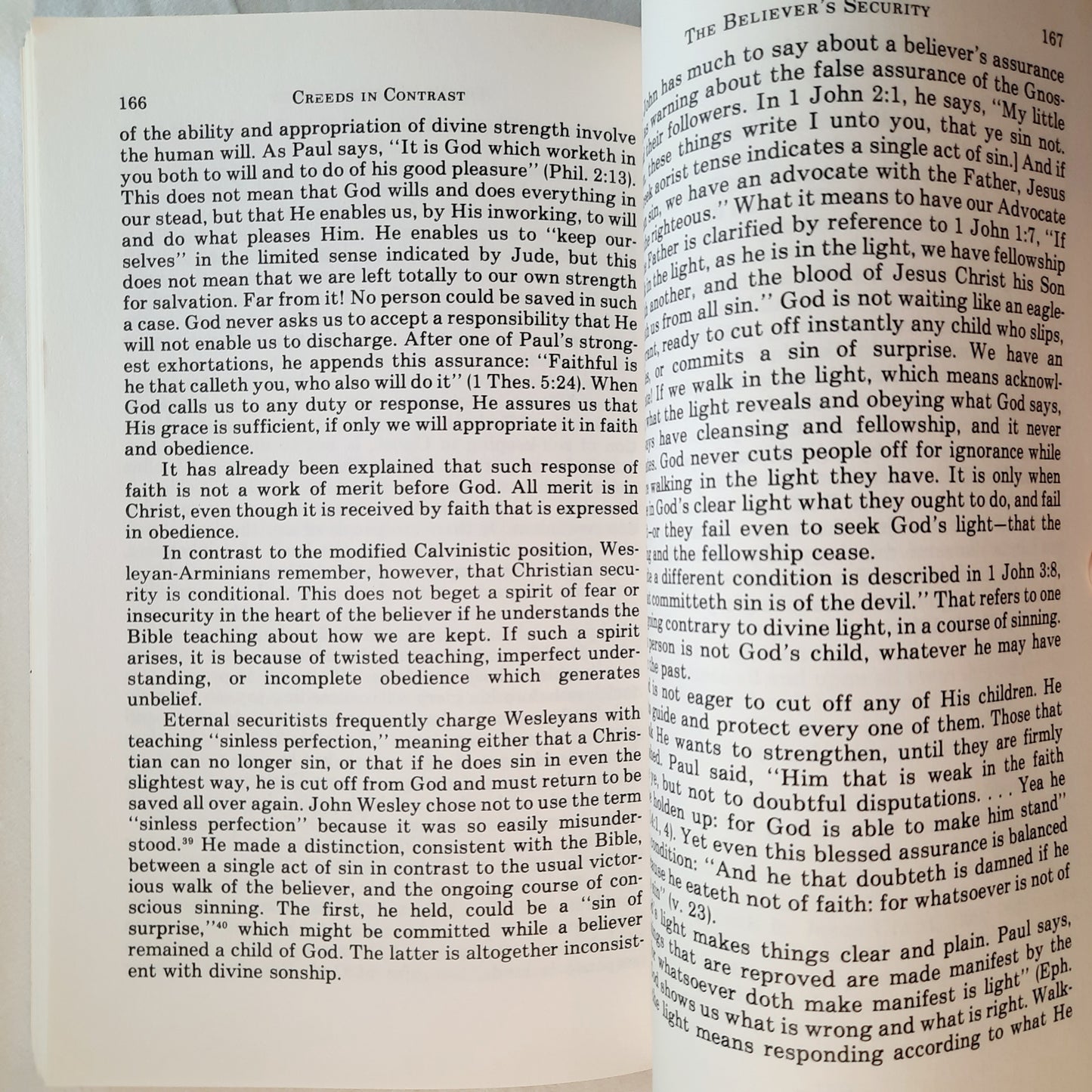 Creeds in Contrast: A Study in Calvinism and Arminianism by Dale Yocum (Very good, 1985, Pbk, 228 pages, Schmul Publishing Co.)