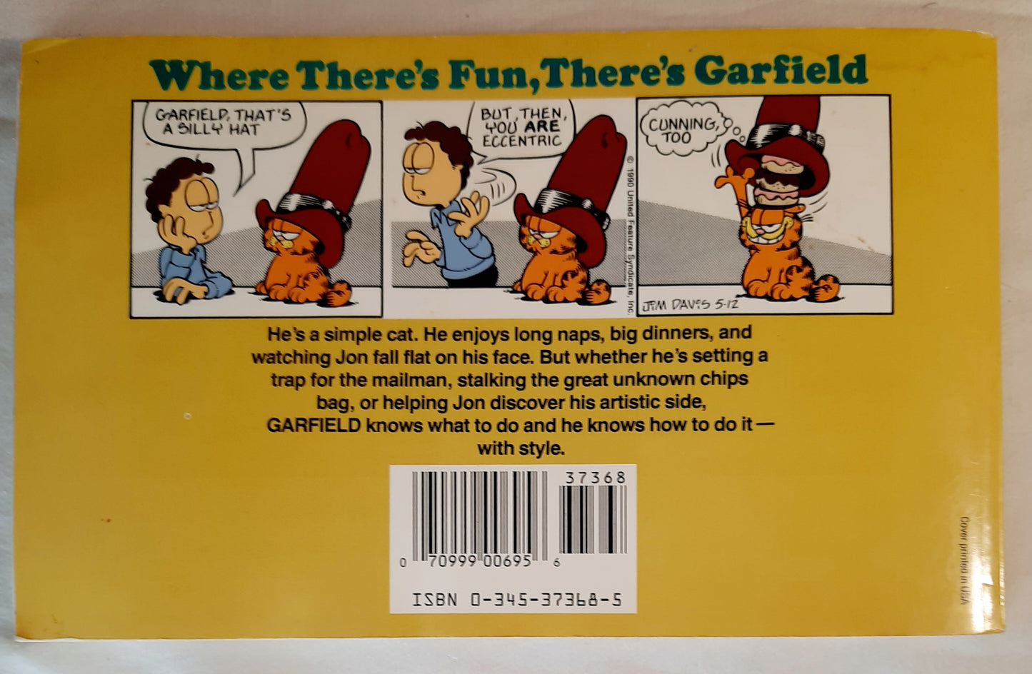 Garfield Says a Mouthful: His 21st Book by Jim Davis (Very good, 1991, Pbk, Ballantine Books)