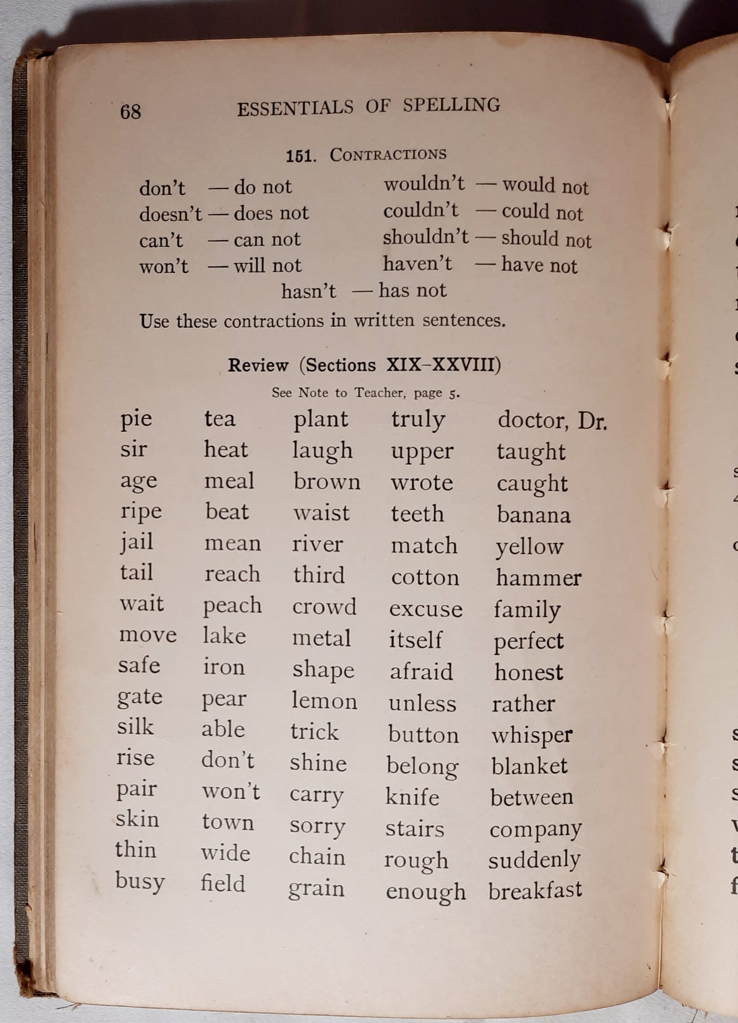 Essentials of Spelling by Henry Carr Pearson; Henry Suzzallo (Acceptable, 1919, HC, 84 pages, American Book Company)