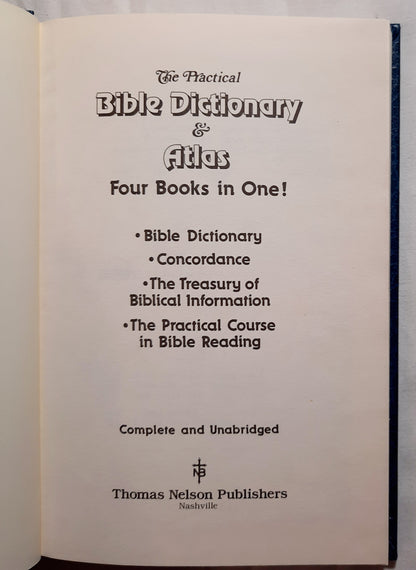 The Practical Bible Dictionary & Atlas with Study Helps by James Boyd (Very good, HC, Thomas Nelson Blue Edition)