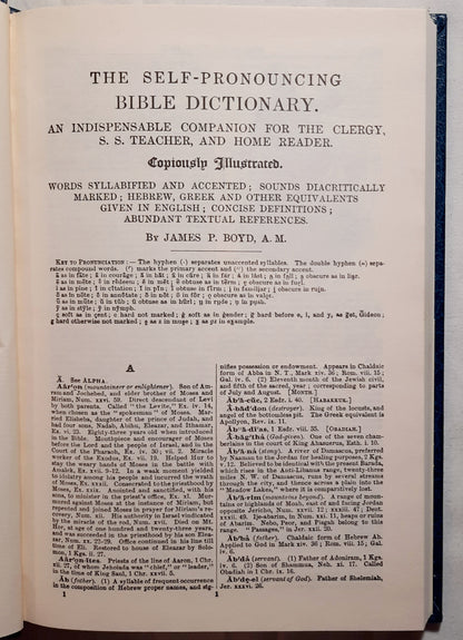 The Practical Bible Dictionary & Atlas with Study Helps by James Boyd (Very good, HC, Thomas Nelson Blue Edition)