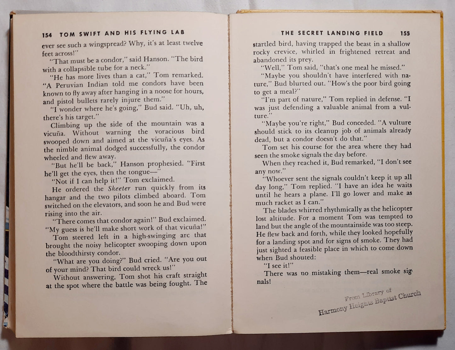 Tom Swift and His Flying Lab by Victor Appleton II (Good, 1954, HC, 208 pages, Grosset & Dunlap)