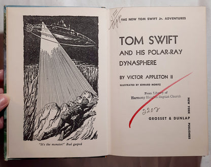 Tom Swift and His Polar-Ray Dynasphere by Victor Appleton II (Very Good, 1965, HC, 177 pages, Grosset & Dunlap)