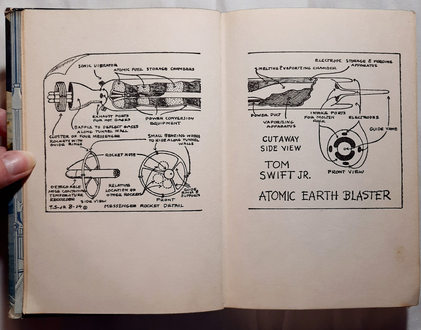 Tom Swift and His Atomic Earth Blaster by Victor Appleton II (Good, 1954, HC, 210 pages, Grosset & Dunlap)