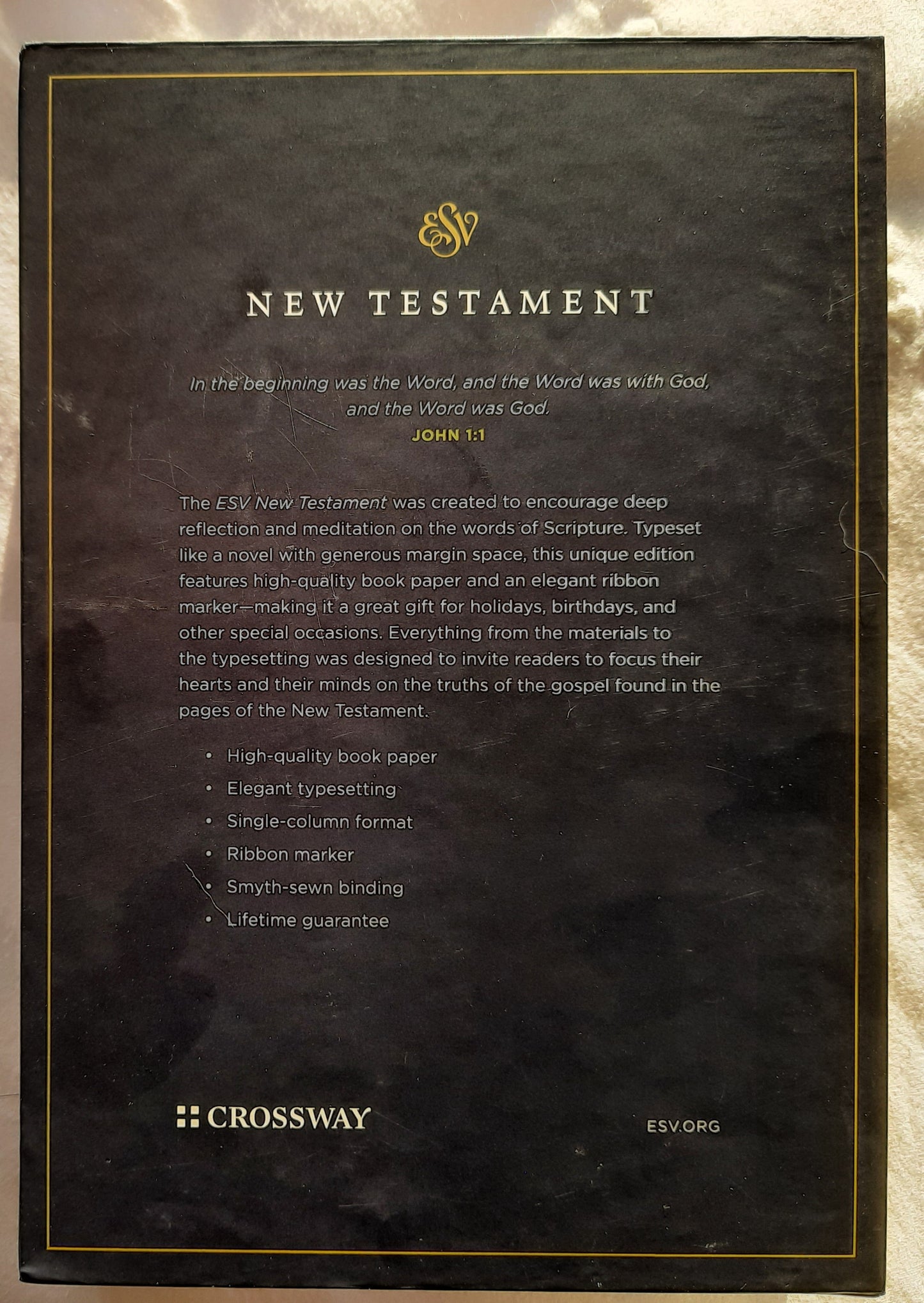 ESV New Testament (New, 2016, Tru-tone Brown Leathersoft, 552 pages, Crossway)