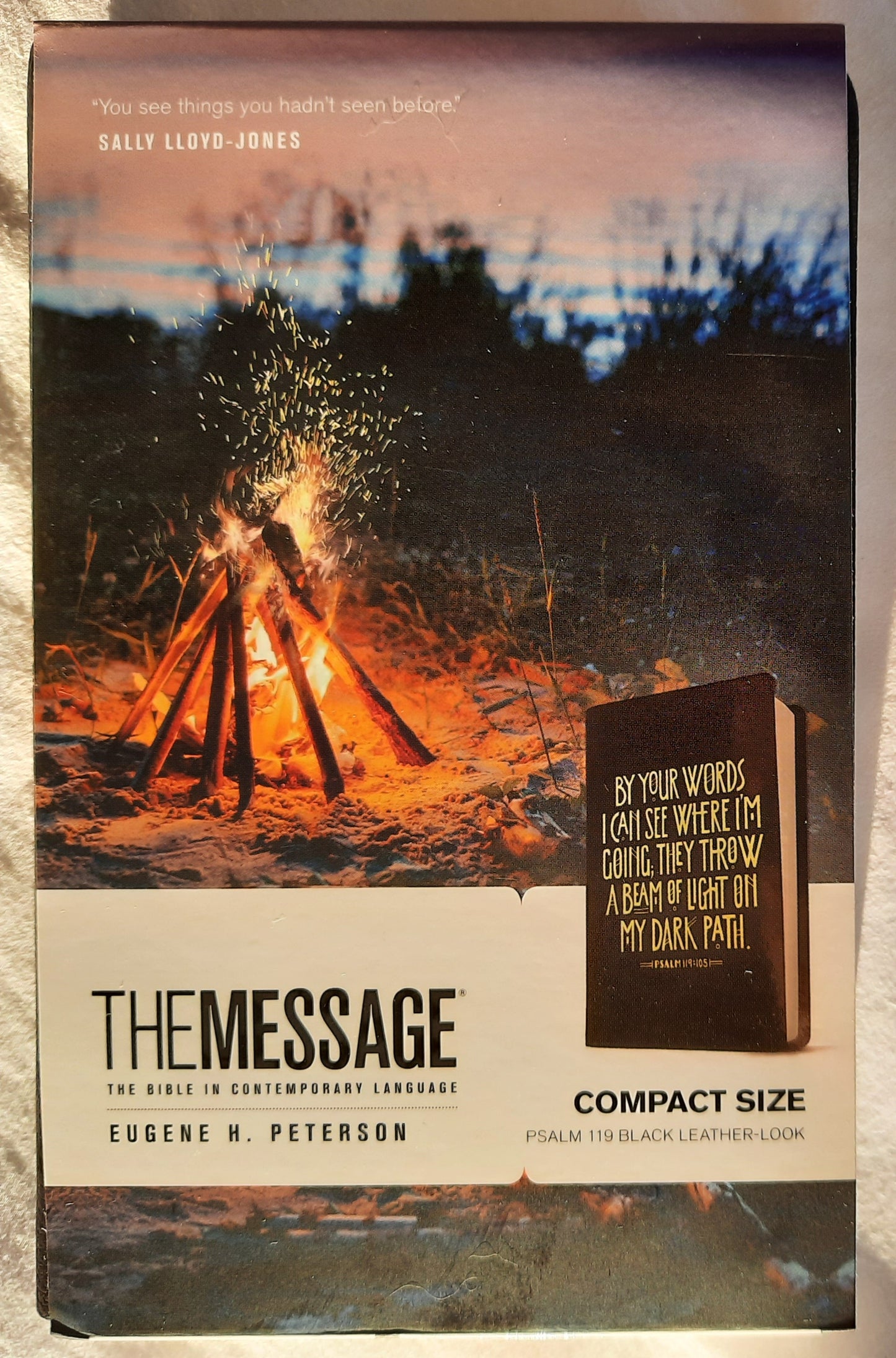 The Message Compact Bible (New, 2021, Black Leather-look, 1536 pages, NavPress)