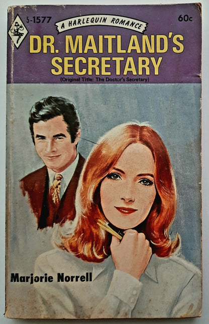 Dr. Maitland's Secretary by Marjorie Norrell (Good, 1972, Pbk, 192 pages, Harlequin Romance)