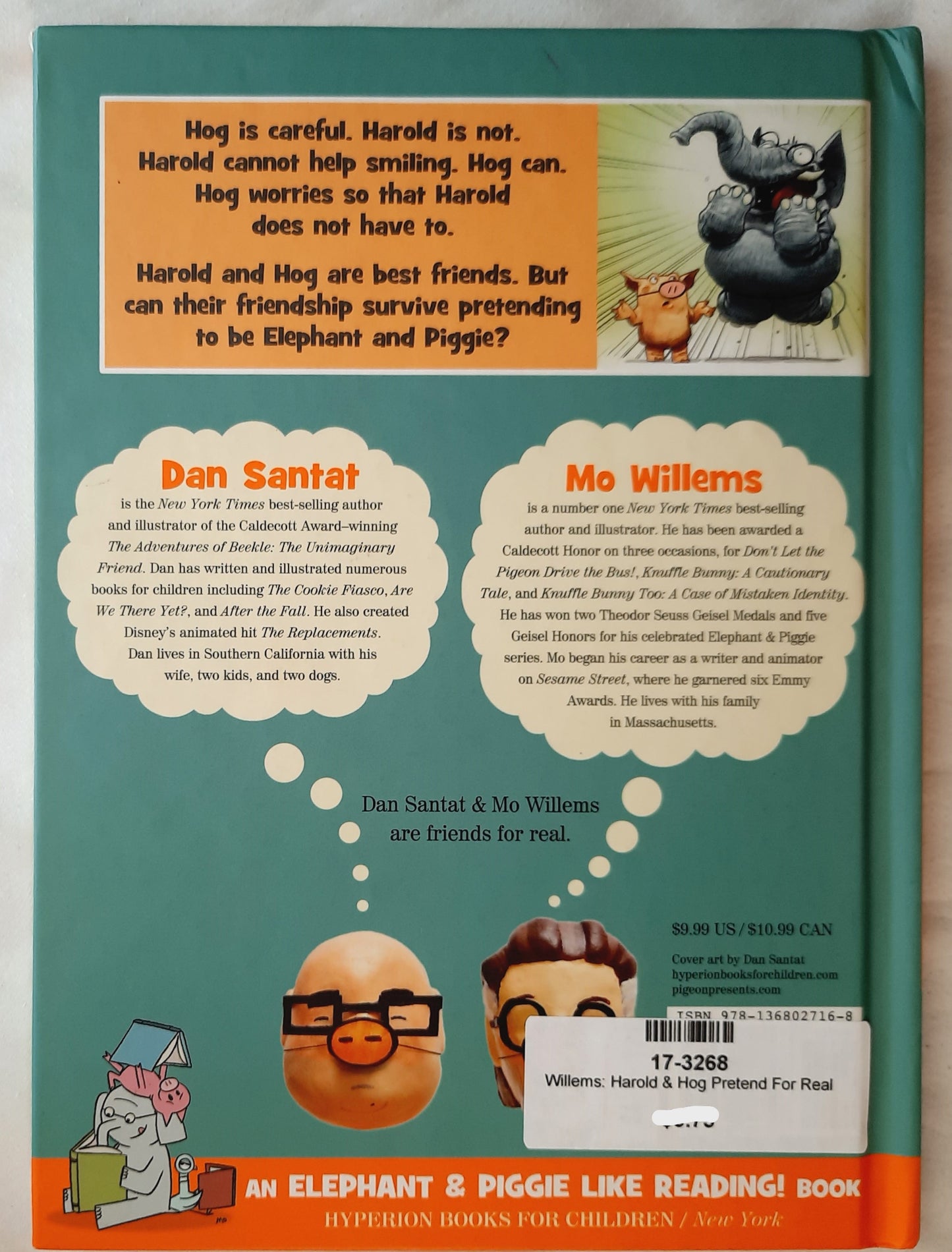 Harold & Hog Pretend For Real by Dan Santat (Very good, 2019, HC, 64 pages, Disney Hyperion)