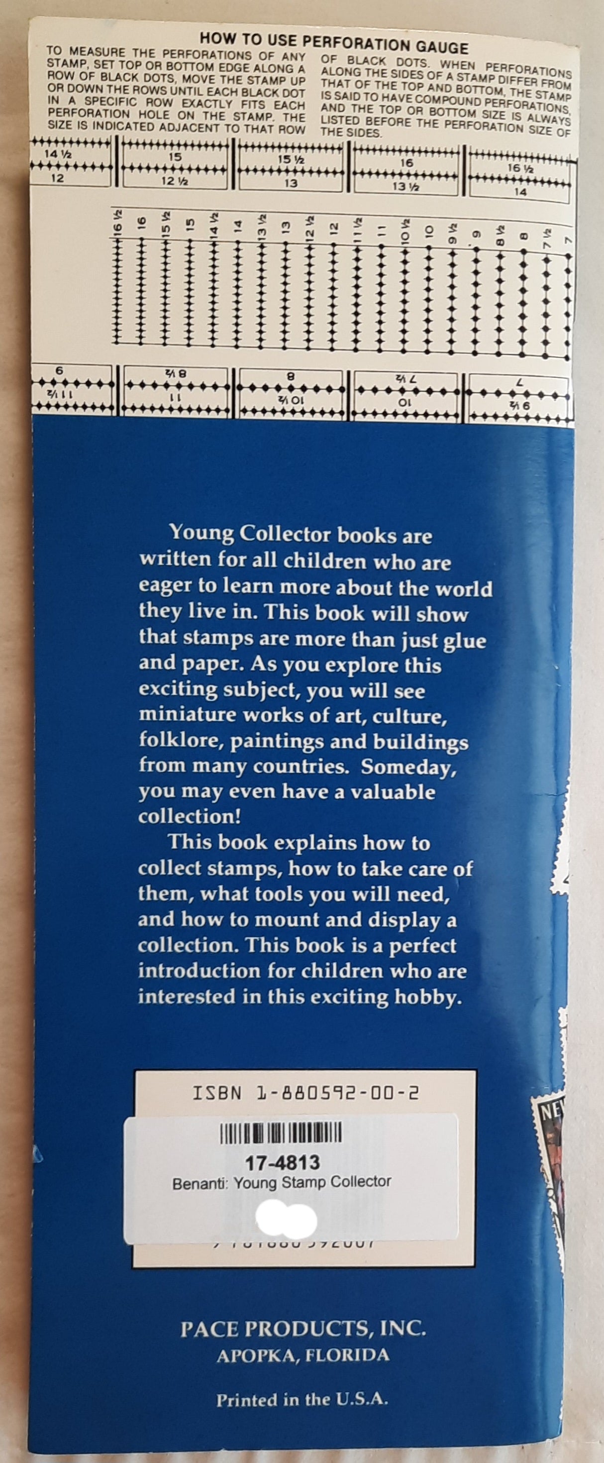 Young Stamp Collector by Mike Frank; Carol Benanti (How to series, Very good, 1991, Pbk, 48 pages, Pace Products)