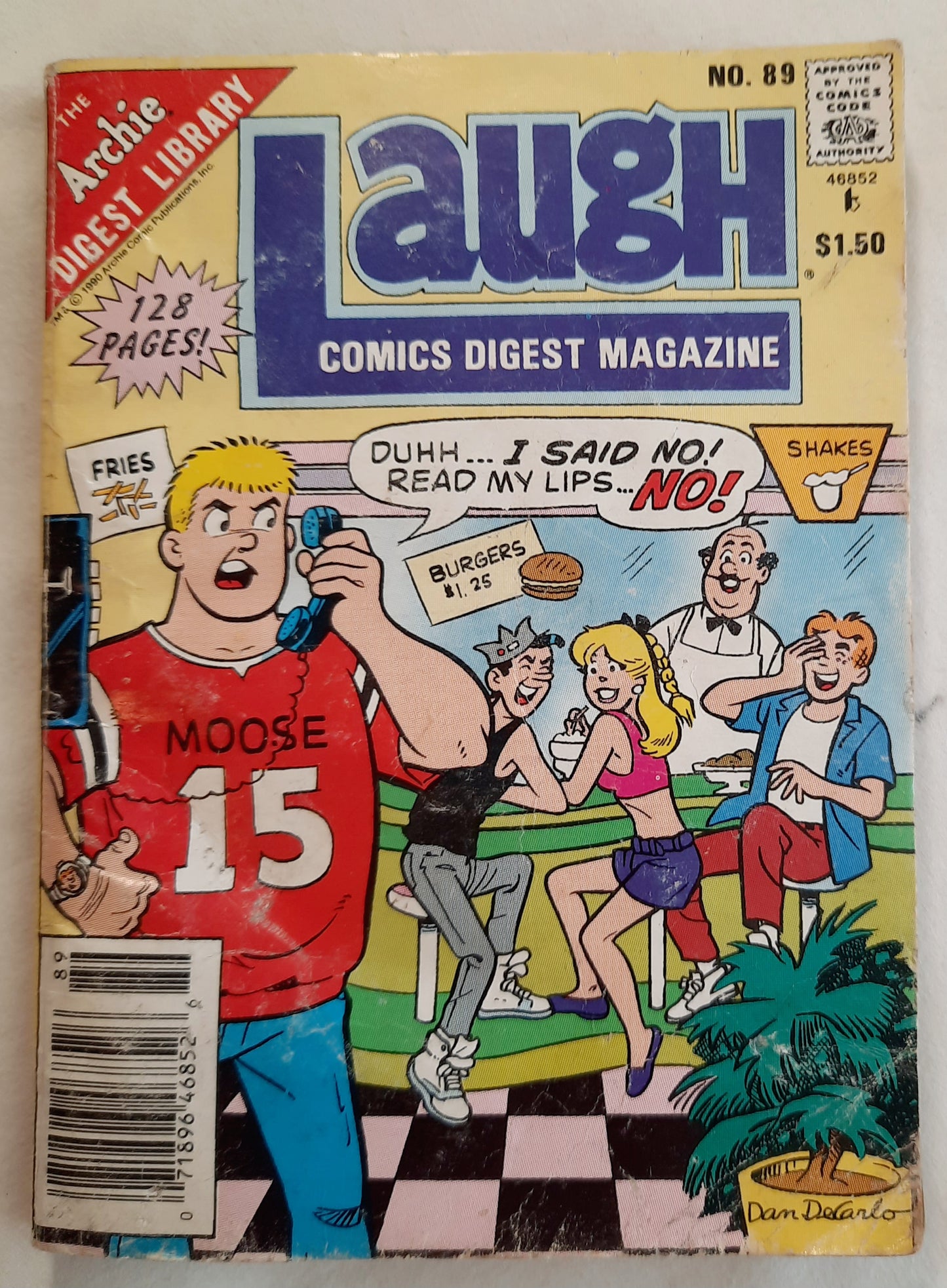 The Archie Digest Library by Rich Margopoulos; Tim Kennedy; Jon D'Agostino (Poor, No. 89 July 1990, Pbk, Laugh Comics Digest Magazine)