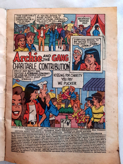 The Archie Digest Library by Rich Margopoulos; Tim Kennedy; Jon D'Agostino (Poor, No. 89 July 1990, Pbk, Laugh Comics Digest Magazine)