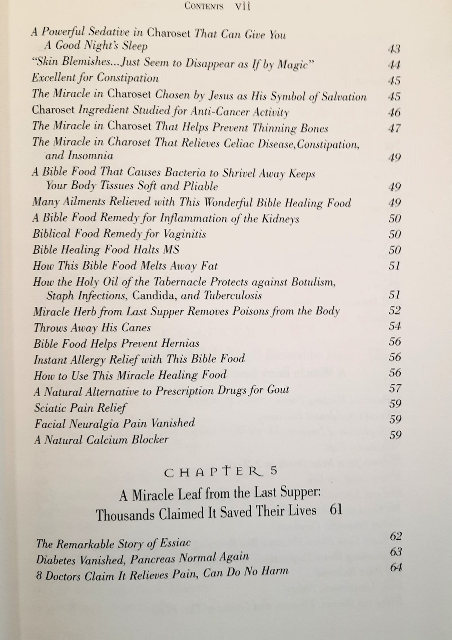 Miracle Food Cures from the Bible by Reese Dubin (Very good, 1999, HC, 410 pages, Reward Books)