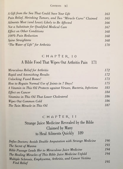 Miracle Food Cures from the Bible by Reese Dubin (Very good, 1999, HC, 410 pages, Reward Books)