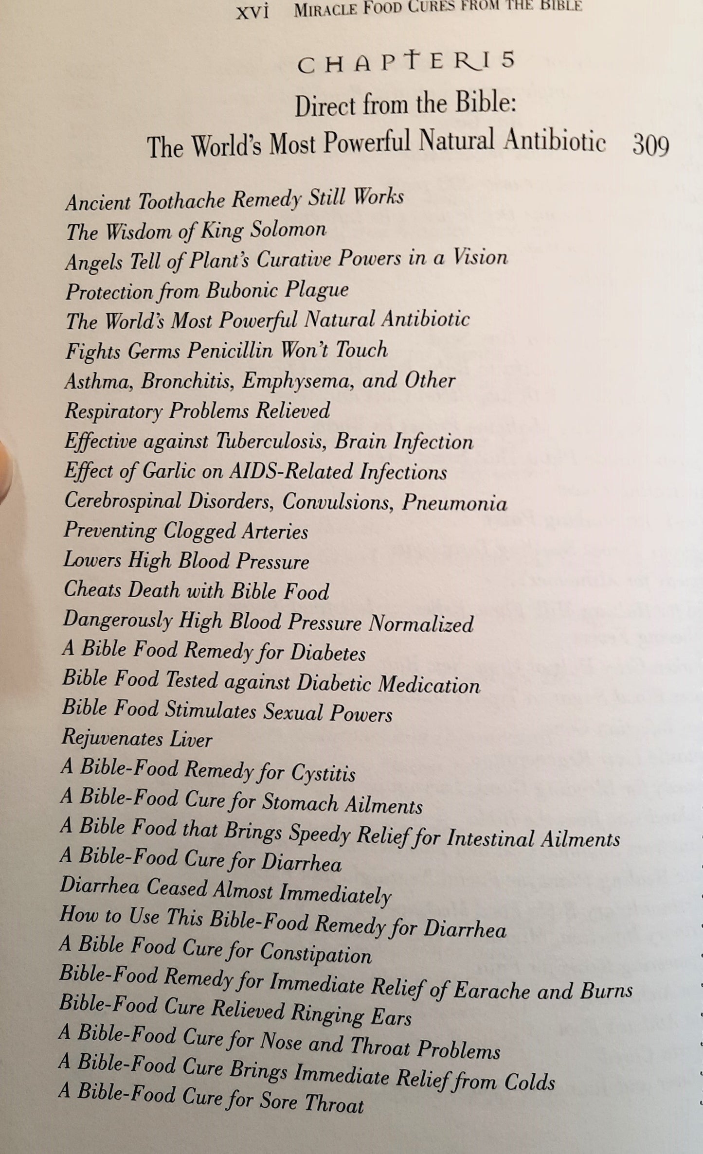 Miracle Food Cures from the Bible by Reese Dubin (Very good, 1999, HC, 410 pages, Reward Books)