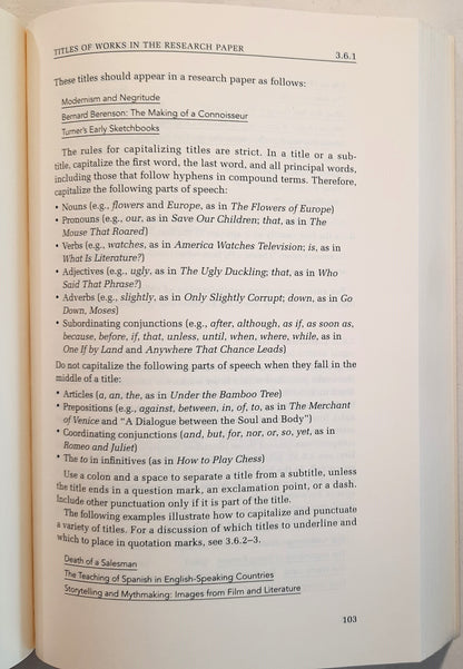 MLA Handbook for Writers of Research Papers Sixth Edition by Joseph Gibaldi (Very good, 2008, Pbk, 361 pages, The Modern Language Association of America)