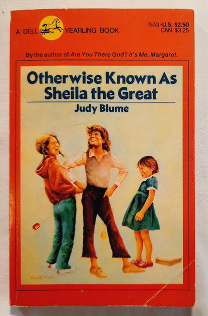 Otherwise Known as Sheila the Great by Judy Blume (Good, 1984, Pbk, 118 pages, Yearling Book)