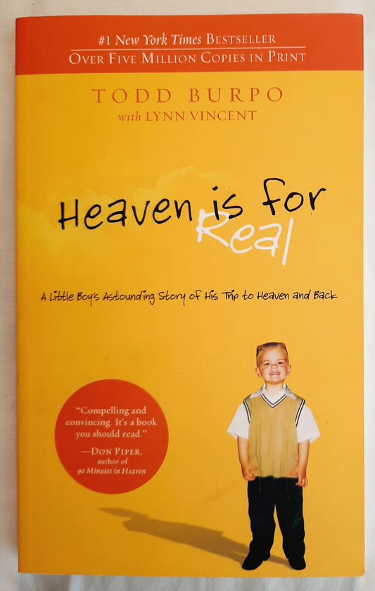 Heaven Is for Real by Todd Burpo; Lynn Vincent (Like New, 2010, Pbk, 165 pages, Thomas Nelson)