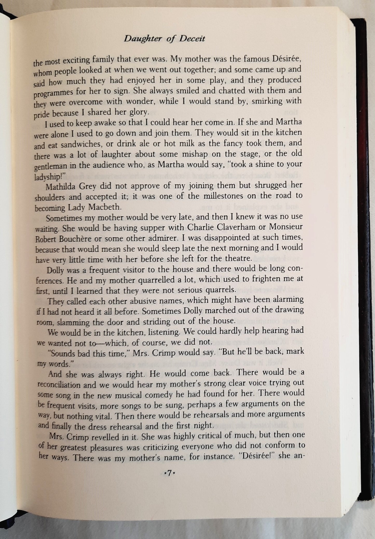 Daughter of Deceit by Victoria Holt (Very good, 1991, HC, 328 pages, Doubleday)