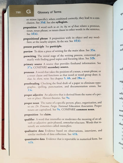 Hodges' Harbrace Handbook Fifteenth Edition by Cheryl Glenn; Robert Miller, et al (Very good, 2003, HC, 876 pages, Thomson Wadsworth)