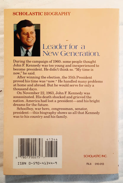 John Fitzgerald Kennedy: America's 35th President by Barry Denenberg (Very good, 1988, Pbk, 104 pages, Scholastic)